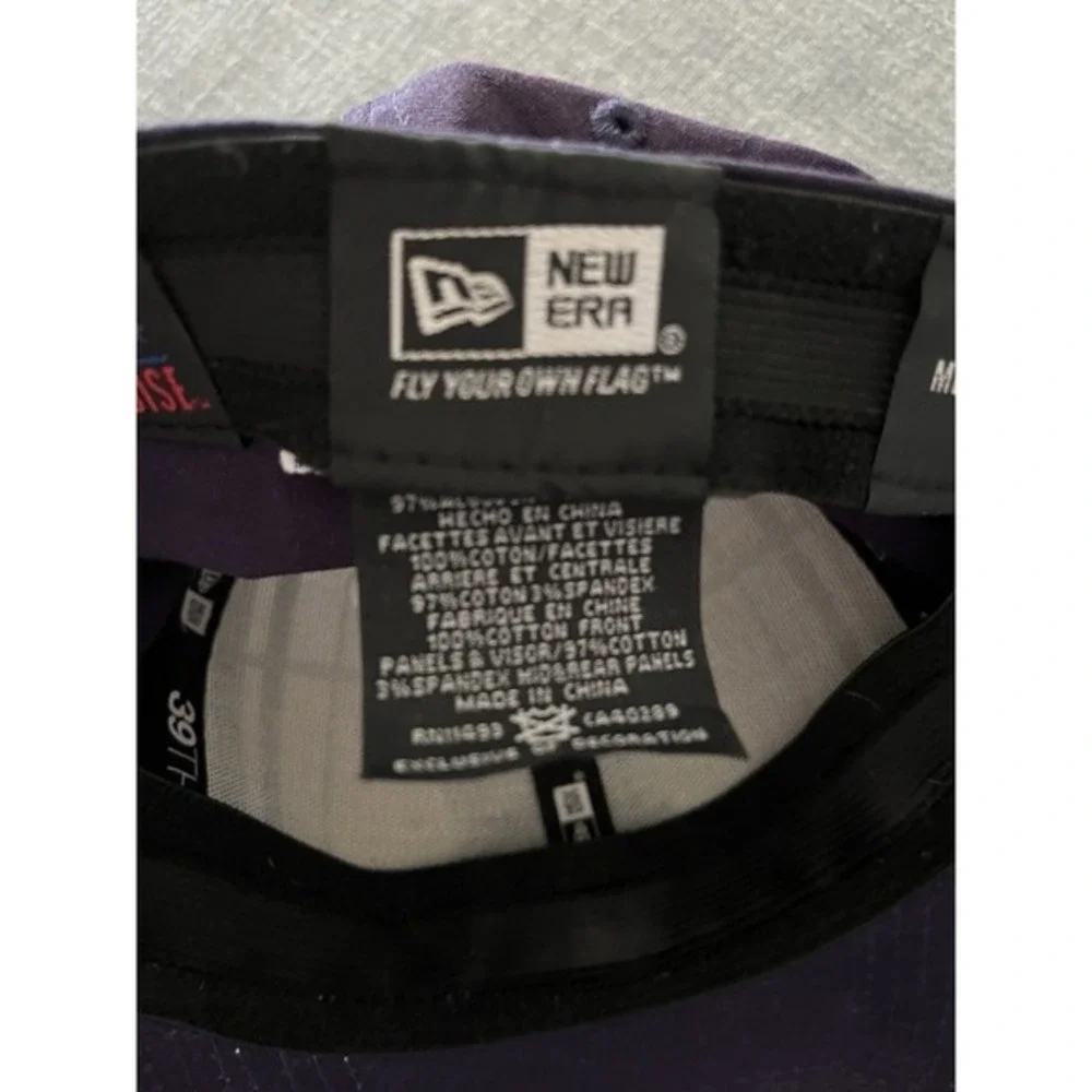 New Era 39THIRTY Tampa Bay Rays‎ MLB Plaid Stretch Fit Hat Navy White Med-Large